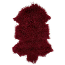 China factory wholesale Long Hair Mongolisches Schaffell Tibet Lammfell Mongolian Lamb Fur Rug